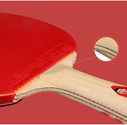 LINGOSHUN Ping-Pong Ütő Szett Szénszálas Technológia,Szakmai asztalitenisz Bat-Középhaladó/Haladó Játékossal / 1 Csomag/Rövid Nyél