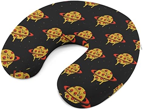Pizza Planet Utazási Nyak Párna U Alakú Fej-Nyaki Támogatás Párna Memory Foam Fejtámla Autó Irodában, Otthon Alszik