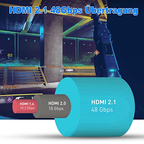 ATZEBE HDMI 2.1 Kábel 8K Optikai HDMI Kábel 98ft