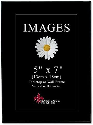 Lawrence Keretek Imagse Gyűjtemény 5 x 7 Fekete Műanyag Képkeret, 5 x 7