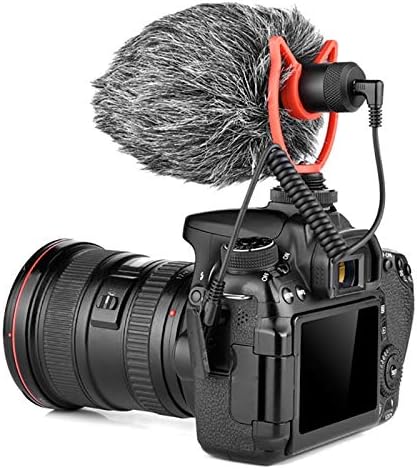 GFDFD Mini Mikrofon Plug-and-Play Mikrofon, 3,5 mm-es Csatlakozó a rezgéscsillapító Szél Sn Okostelefon DSLR Fényképezőgép
