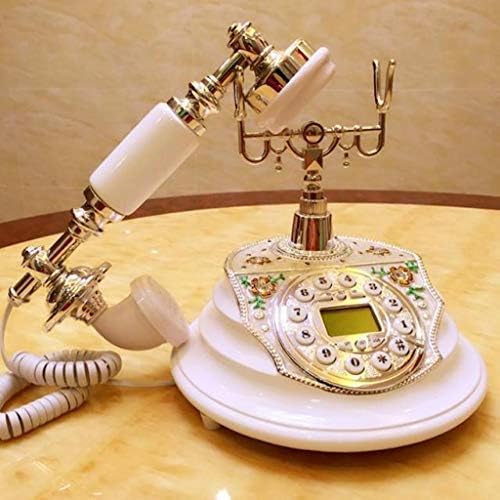 MEVIDA Antik Telefon Európai Stílusú Vezetékes Háttérvilágítás kihangosító Hívófél-AZONOSÍTÓ Fehér Vezetékes Aranyos Kreatív