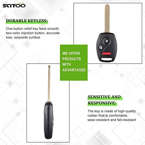 SCITOO 3 Gomb Kulcsnélküli Bejegyzés Távirányító távirányító helyett 2006- a Honda az Odyssey a Polgári 1DB FCC N5F-S0084A