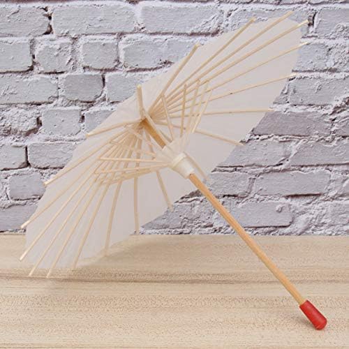 ABOOFAN Vintage Dekoráció Esküvői Dekoráció 4db Fehér Papír Napernyő Esernyő DIY Fehér Papír Esernyő Kínai Japán Papír Esernyő Esküvői