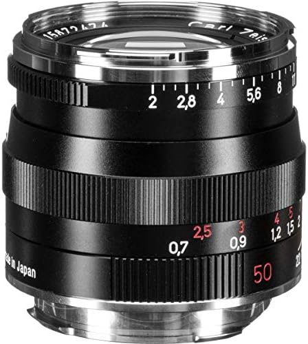 ZEISS Ikon Planar T* ZM 2/50 Standard Kamera Lencséje a Leica M-Mount Távolságmérő Kamera, Fekete