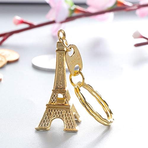 Eiffel-Torony Medál 12db Retro Eiffel-Torony Kulcstartó Mini Párizsi Eiffel-Torony kulcstartó francia Ajándéktárgyak Hátizsák Lógott