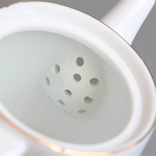IRDFWH Fehér máz teáskanna kézzel készített kerámia teáscsésze kerámia teáskanna szűrővel vízforraló háztartási ivóvíz eszközök ( Színes