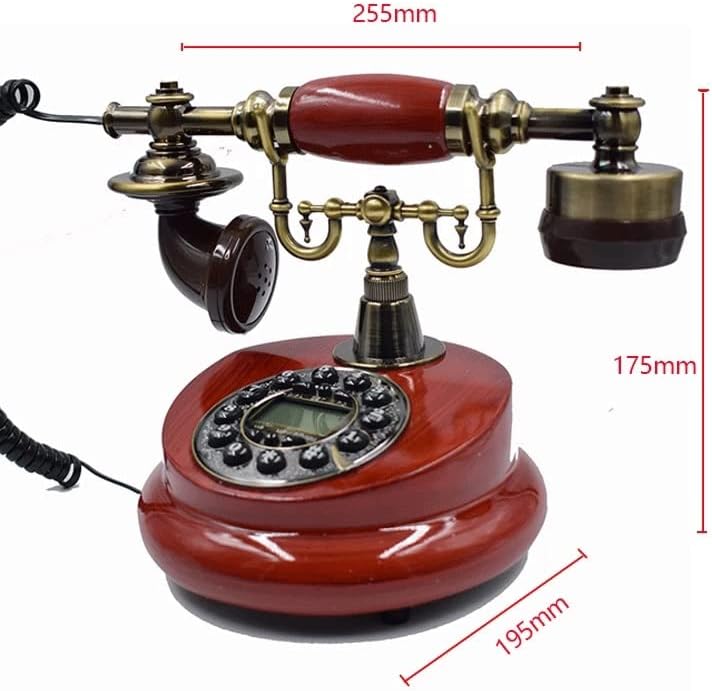 MJWDP Antik Vezetékes Vezetékes Telefon, Gyanta Rögzített Digitális Retro Telefon Gombot, Tárcsázza a Klasszikus, Dekoratív Telefon Haza,