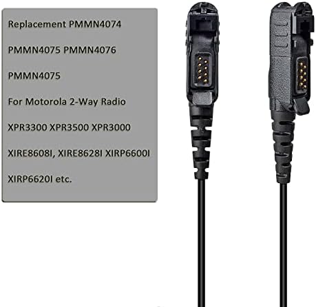 HYS Felügyeleti Rendőrség 2 Rádiót Fülhallgató, az AV Security Fülhallgató Közepes Szilícium Earmold a Motorola/MotoTurbo XPR3300 XPR3500