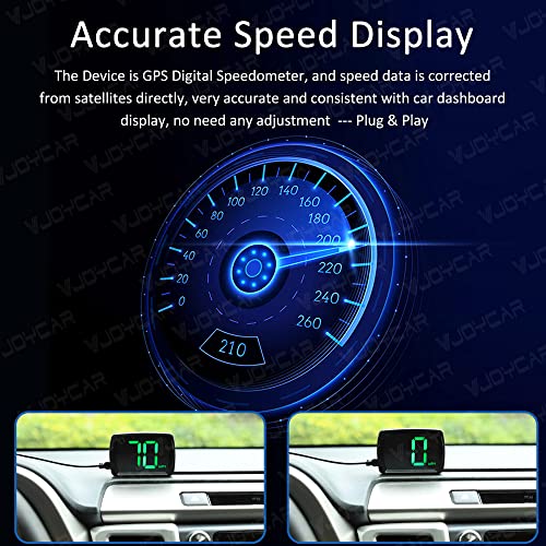2023 Új Sebességmérő GPS HUD Digitális Sebesség Mérő MPH Speedo Head Up Display az Autók, Teherautók, USB Kábel Plug & Play (G20-Csak Zöld)