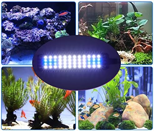 Clip Lámpa 3 pozíció Clip Led Fény A 100‑240v Akváriumok, Tartalmaz, 36 Fehér Led, 12-Es Kék Led energiatakarékos