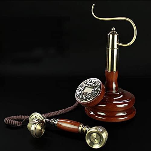 MXIAOXIA Tömör Fa Vezetékes Telefon nappali Vintage Antik Telefon Vezetékes Telefon Haza Ellátott Vezetékes Telefon
