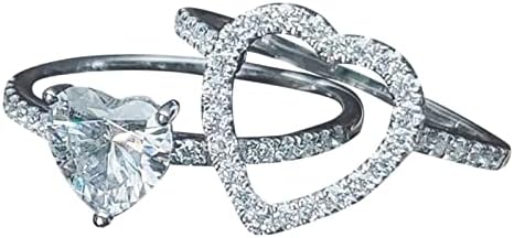 Női Gyűrű, Világos Luxus Gyűrű Ajándék Gyűrű Alufelni Gyűrű Készlet Égi Gyűrű