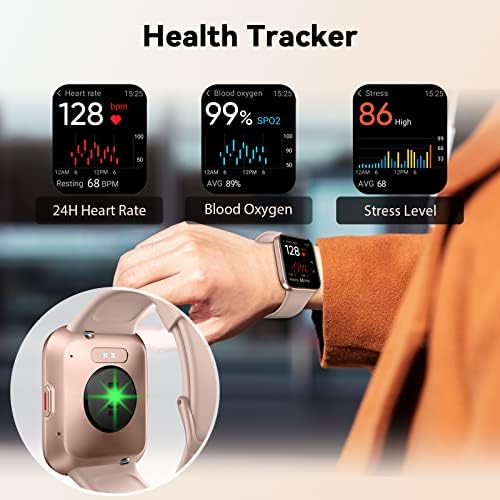 Intelligens Karóra Női Férfi(Válasz/Hívást), Fitness Tracker pulzusszám Vér Oxigén Aludni, Monitor, 1.7 Érintőképernyős Okos Órát Android iPhone
