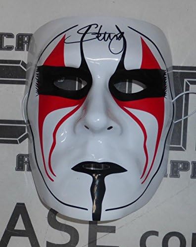 Sting Aláírt Hivatalos Műanyag Játék Maszk PSA/DNS-COA WWE TINA WCW AEW Pankráció - Dedikált Birkózás Egyéb Tételek