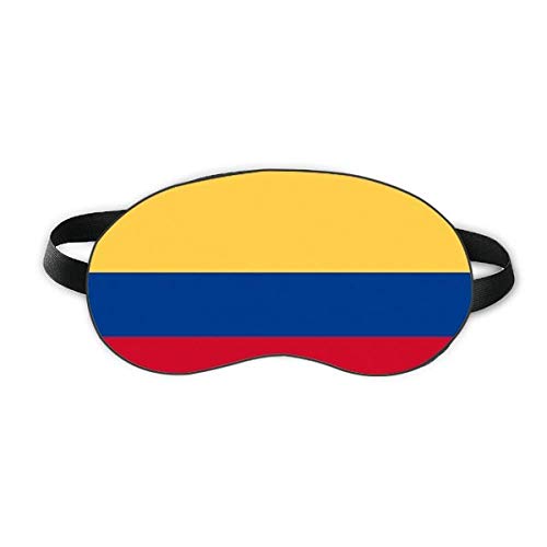 Kolumbia Nemzeti Zászló Dél-Amerikai Ország Aludni Szem Pajzs Puha Este Kendőt Árnyékba Borító