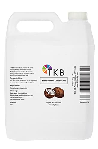 TKB Frakcionált Kókusz Olaj| Tiszta Kókusz Olaj a Bőr, a Haj, a Test| Szájfény, Hogy Lip Hidratáló (8floz (237ml))