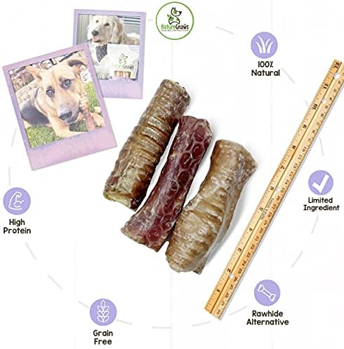 A természet Rágja Marhahús Légcső Crunch Pakolások Kutyák számára - Prémium Természetes Marhahús Csont - Tartós Kutya Rágja Kezeli - Rawhide