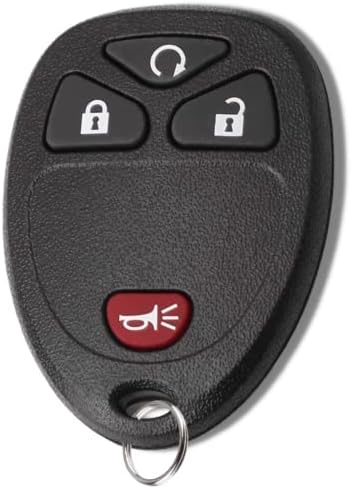 KeylessPros 4-Gomb Csere-Kulcsnélküli Bejegyzés Távoli kulcstartó, Kompatibilis a 2007- Chevy Silverado Traverse Napéjegyenlőség