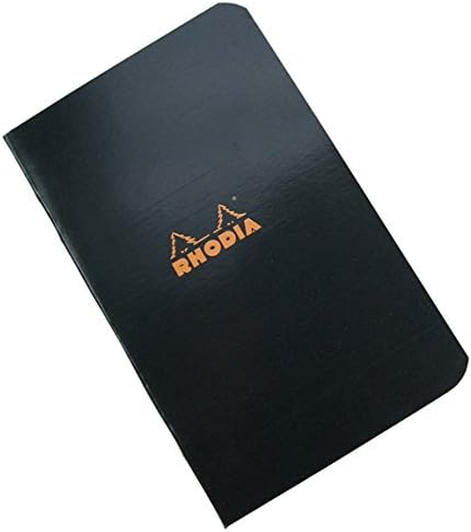 Rhodia Oldalon Staplebound Fekete Notebook Zseb (3 X 4.75), Csomag 5