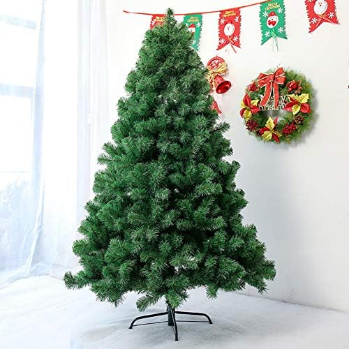 ZPEE Mesterséges PVC karácsonyfa, Karácsonyi Dekoráció, Fém Állvány, Könnyen Összeszerelhető Csuklós Csupasz Fa Kivilágítatlan-1,5 m(4.9 ft)