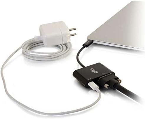 C2G USB Adapter, Video Adapter Teljesítmény, USB C VGA, Fekete, Kábelek, hogy Menjen 29533