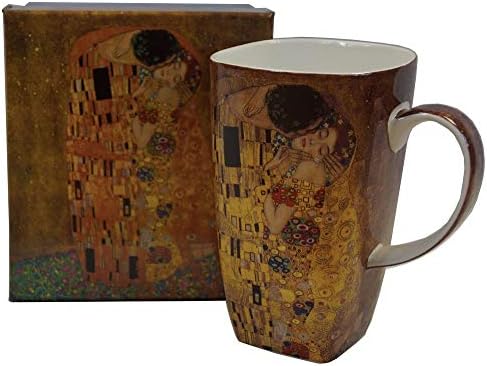 McIntosh Gustav Klimt A Csók Finom porcelán (19.6 oz) Grande Bögre a Megfelelő Ajándék Doboz