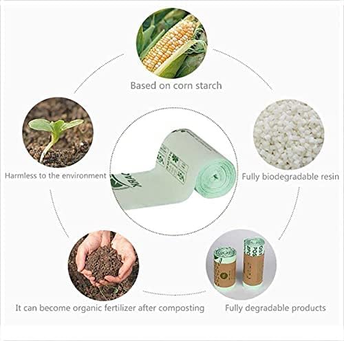 Biológiailag lebomló Zsákban PLA Kukorica Keményítő Zsák Hulladék Környezetbarát, Növényi Alapú Élelmiszerek Újrahasznosított szemeteszsákokat