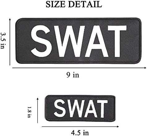 AXEN SWAT Hímzett Foltok Nagy Hurok, s Horog Javítás Katonai Taktikai Mellény Egységes Kabát, 2 darabos Csomag (Egy Nagy, meg