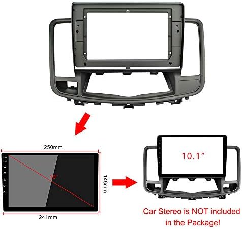 10.1 inch autórádió Fascia Keret Nissan Altima 2009-2013 DVD-GPS Navi Játékos Panel Dash Kit Telepítés Sztereó Keret Trim Előlap