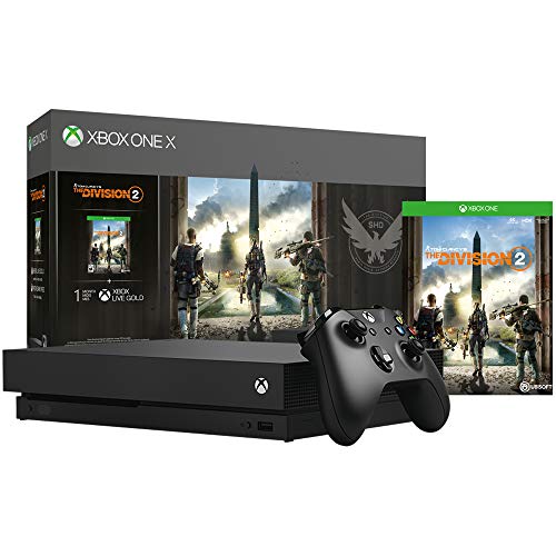 Microsoft Xbox One X Csomag 1 TB Konzol a Tom Clancy A Divízió 2 (CYV-00255) + Microsoft Gears of War 4 Digitális Letöltés Xbox