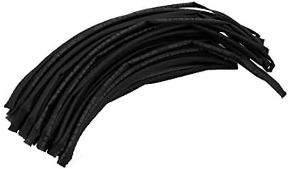 X-mosás ragályos Hő Zsugorodó Cső Wire Wrap Kábel Ujja 20 Méter Hosszú, 4,5 mm-es Belső Átm Fekete(Manicotto per cavo avvolgicavo termorestringibile