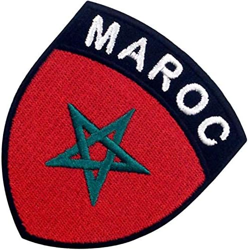 EmbTao Marokkó Pajzs Zászló Javítás Hímzett Applied Vasalót Varrni A Marokkói Nemzeti Jelkép