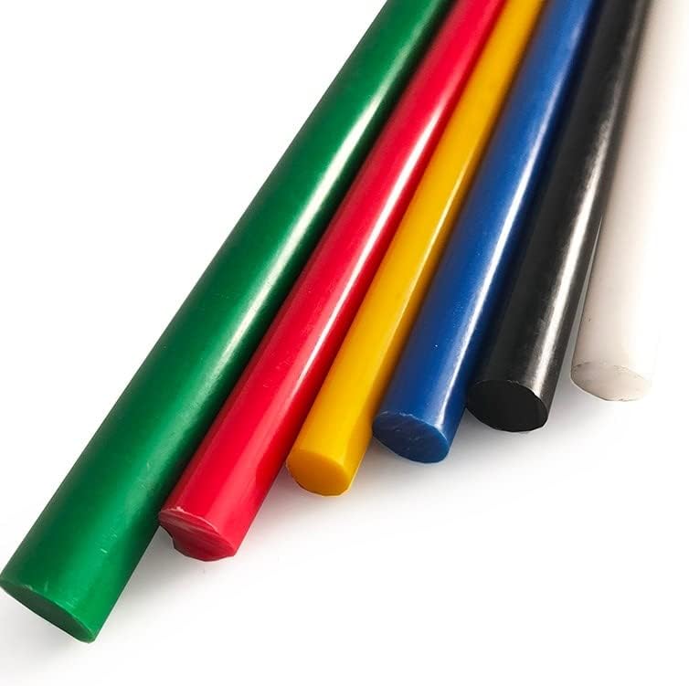 50cm színes POM nylon rúd piros kék sárga zöld rúd Polyoxymethylene rúd, bot - (Méret: 2db 50cm dia.15 mm, Szín: Zöld)