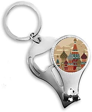 Oroszország Székesegyház Épület Vörös Téren Köröm Zimankó Gyűrű Kulcstartó Sörnyitó Clipper