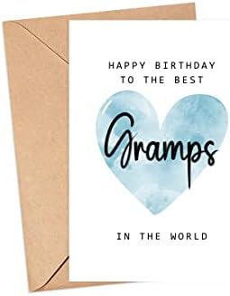 MoltDesigns Boldog Születésnapot, Hogy A Legjobb Nagyapó A Világ Kártya - Nagypapa Születésnapjára Kártya - Tata-Kártya - apák Napja Ajándék