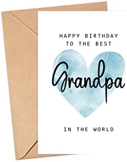 MoltDesigns Boldog Születésnapot, Hogy A Legjobb Nagyapa A Világ Kártya - Nagypapa Születésnapjára Kártya - Tata-Kártya - apák