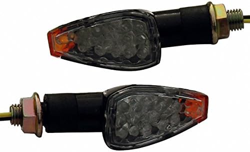 MotorToGo Fekete LED-es Motorkerékpár-indexet, Napszemüveg, Oldalsó Helyzetjelző Mutatók Szemellenző Kompatibilis a -os BMW R1200R