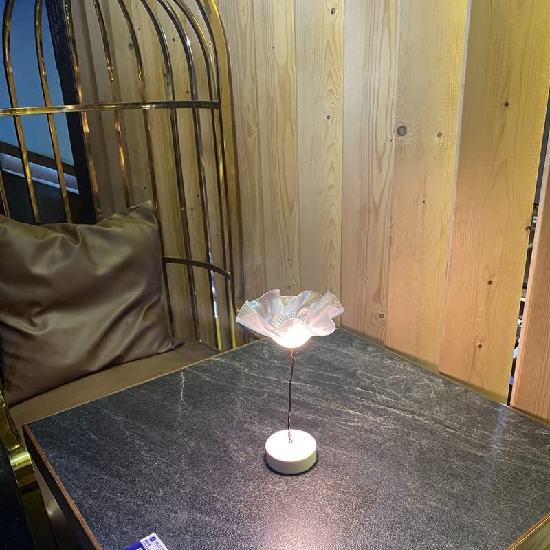 WYDSG 2 Darab Vezeték nélküli asztali Lámpa，Fehér + Arany Két Szín Kombinációja Hordozható LED-es asztali lámpa 2500 mAh Akkumulátor Meghajtású
