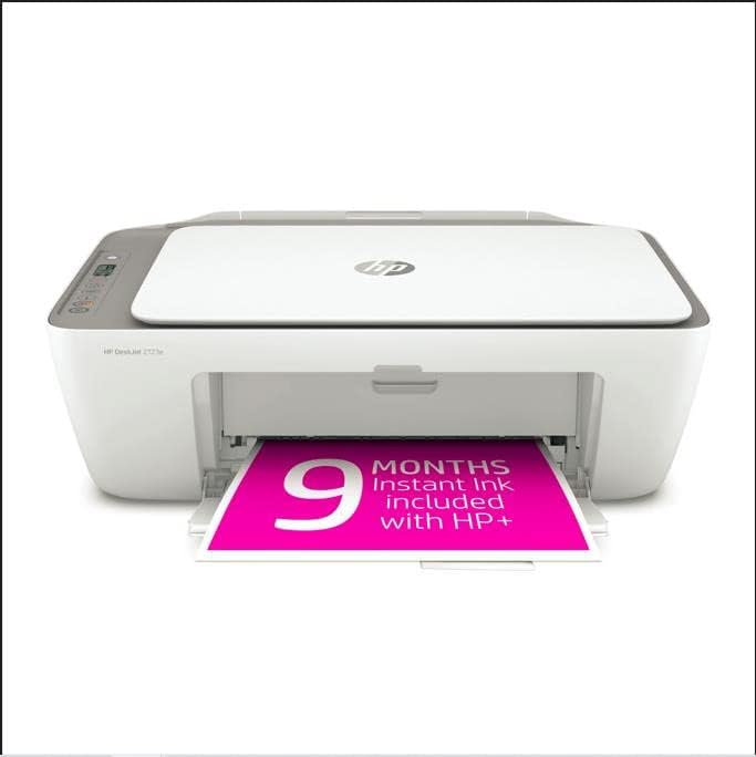 HP DeskJet 2723e All-in-One Vezeték nélküli Színes Tintasugaras Nyomtató A Nyomtatás Beolvasás Másolás - LCD Kijelző, 4800 x 1200 dpi, 9