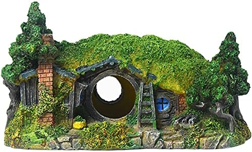Akvárium Dekoráció - Hobbit akvárium Dekoráció hüllőház Rejtett Tereprendezés Akvárium, valamint a Hüllők Dekoráció Mini Kert Díszítő