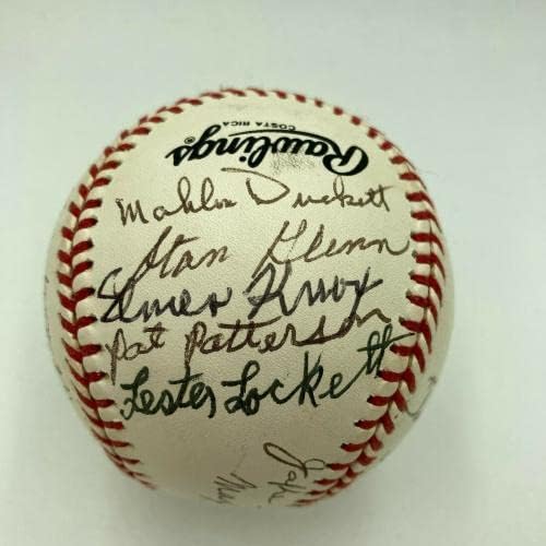 Willie Mays Josh Gibson Ifjabb Néger Liga Legendák Aláírt Baseball SZÖVETSÉG COA - Dedikált Baseball
