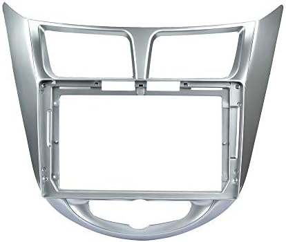 9 inch autórádió Fascia Keret Hyundai Solaris Akcentussal Verna 2010- DVD-GPS Navi Játékos Panel Dash Kit Telepítés Sztereó Keret