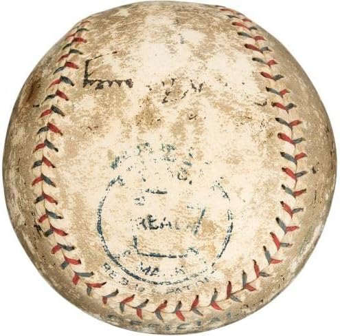 1920 Cleveland indians WS Champs Csapat Aláírt Baseball-Ray Chapman Babe Ruth PSA - Dedikált Baseball