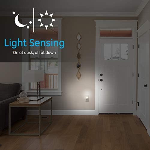 GE Forgó LED-es Éjszakai Fény, Plug-In, 360° Irányított Reflektorfényben, Alkonyat Hajnal Érzékelő, UL-Tanúsítás, Energia-Hatékony, Ideális