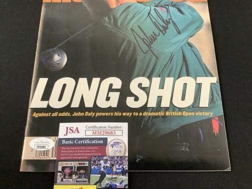 John Daly Aláírt Sports Illustrated 7/31/95 Nincs Címke Masters Golf Autogramot SZÖVETSÉG - Dedikált Golf Magazin