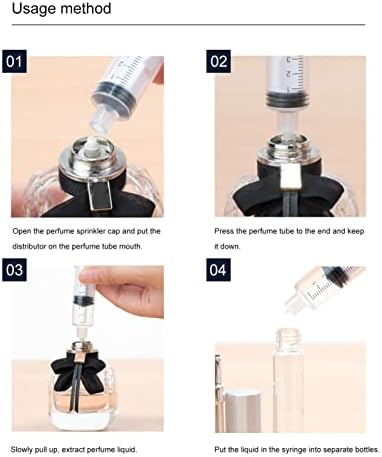 Mobestech 10 Db Parfüm Utántöltő Szivattyú Eszközök Műanyag Parfüm Adagoló Adapter Eszközök Parfümök át az Üres Üvegek, a Következők Fecskendő