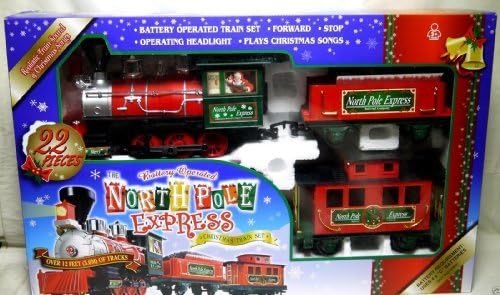 Északi-Sark Express Karácsonyi Train Set G Nyomtávú Nagy az EZ-TEC