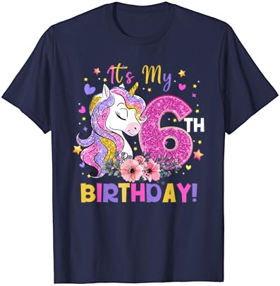 Ez A 6. Születésnapi Egyszarvú Lányok Vicces 6 Éves Ajándék Póló