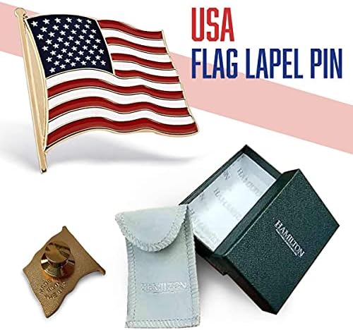 Hazafias Csapok Amerikai Zászló Kalap & Hajtóka Csapok - 2 Csomag | Kézműves Amerikában | Stílus Beállítások | Réz Arany Lemez |